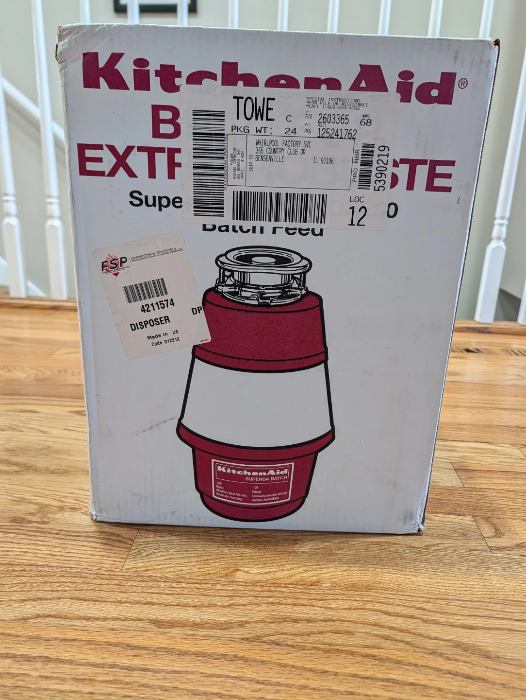 KitchenAid Heavy Duty Batch Feed Disposer KBDS250 - photo 2
