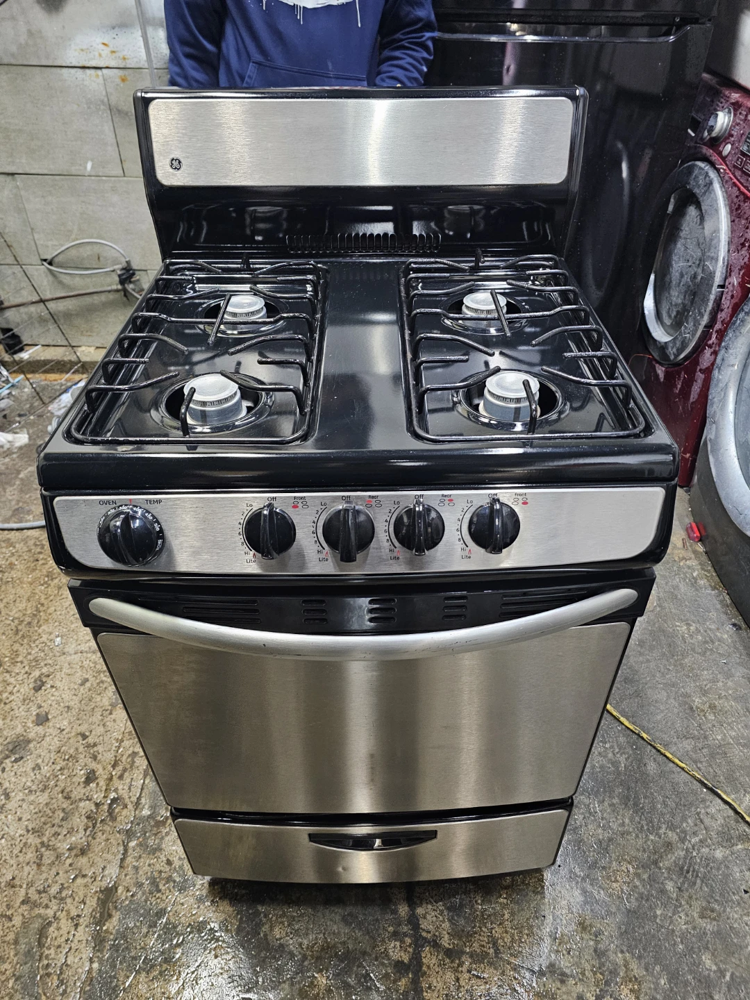 Ge 24in Stainless steel gas stove