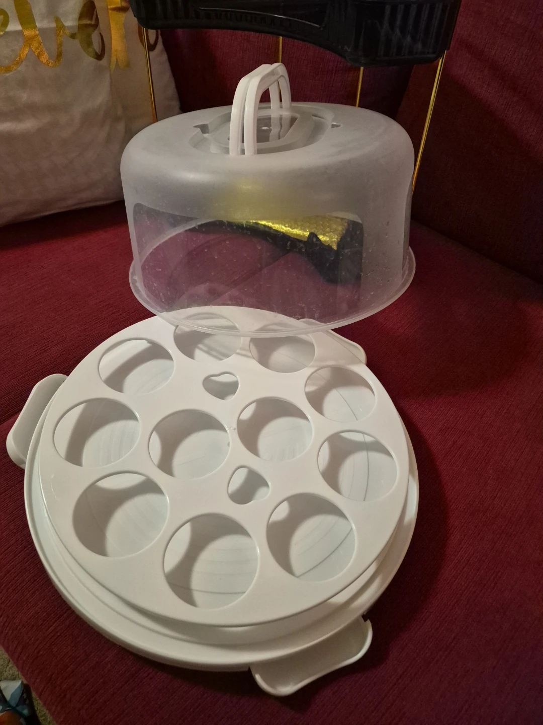 🥕Portable Cake Carrier with Cupcake Holder - photo 2