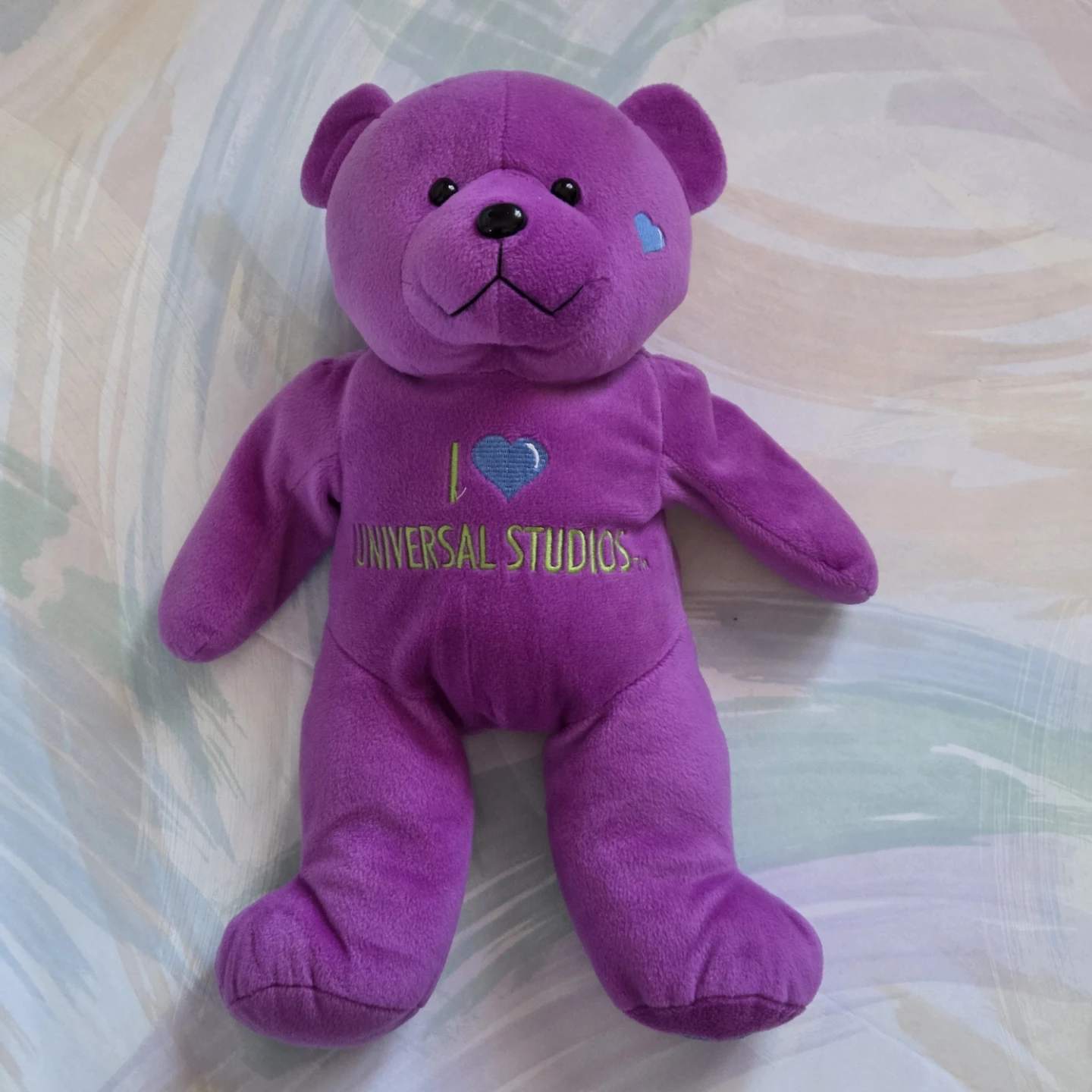 Purple Universal Studios Teddy Bear - photo 3