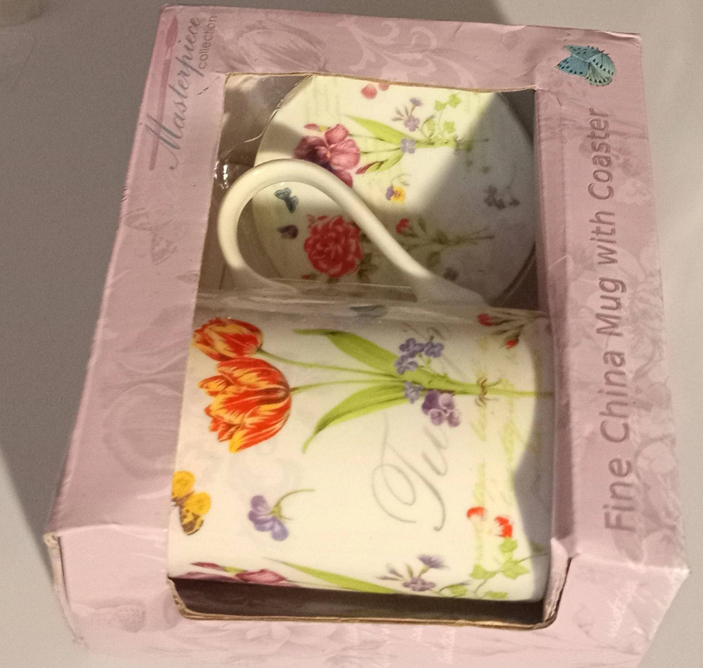 GIFT Masterpiece Collection Fine China Mug with Coaster