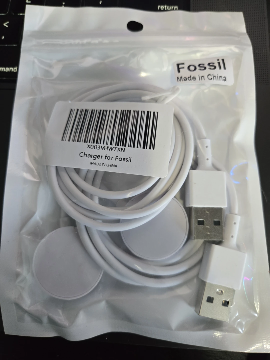 Google Watch Fossil Charger x2 pack