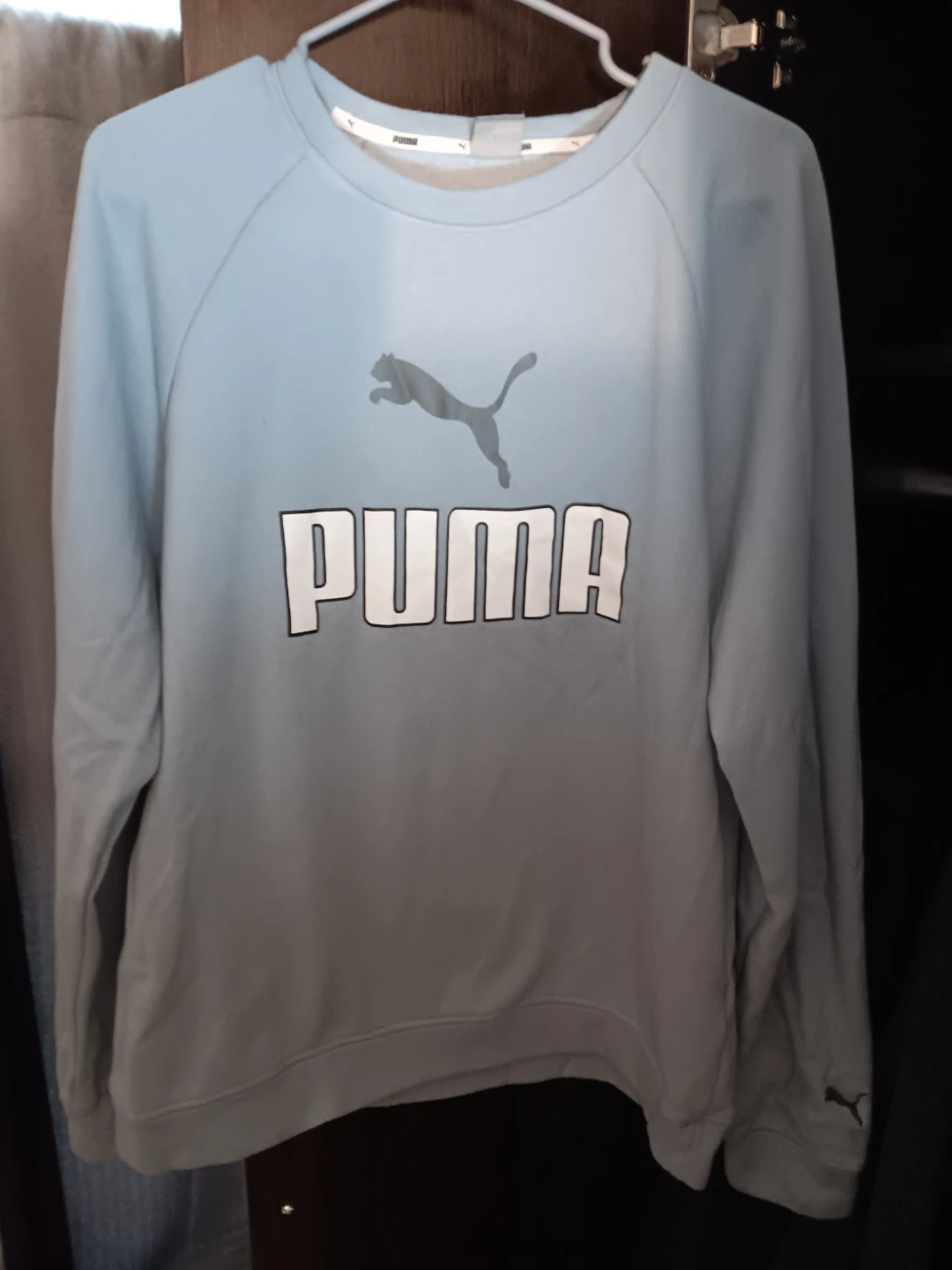 Puma Light Blue Crewneck Sweatshirt