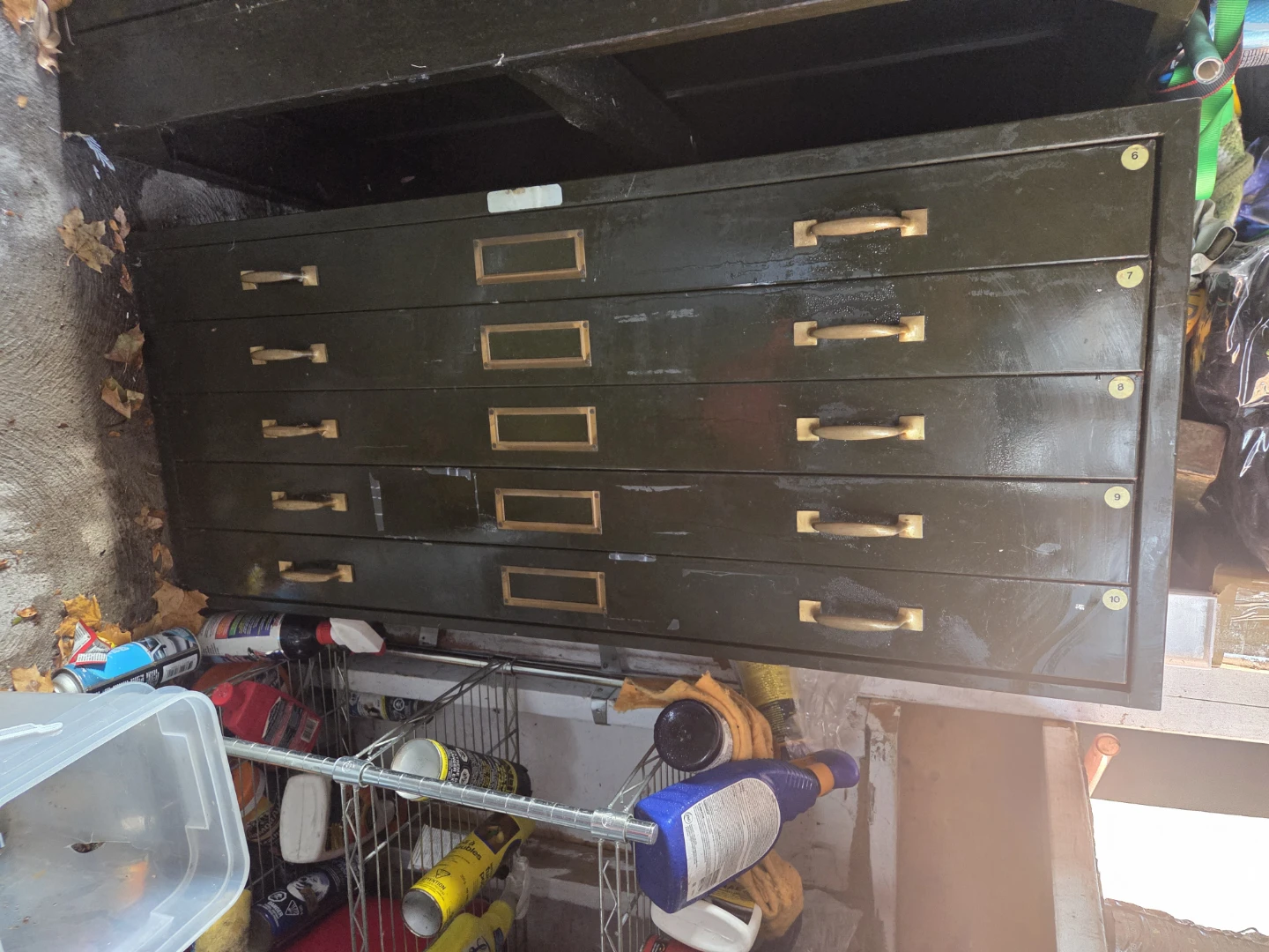 Vintage 5-Drawer Flat File Cabinet