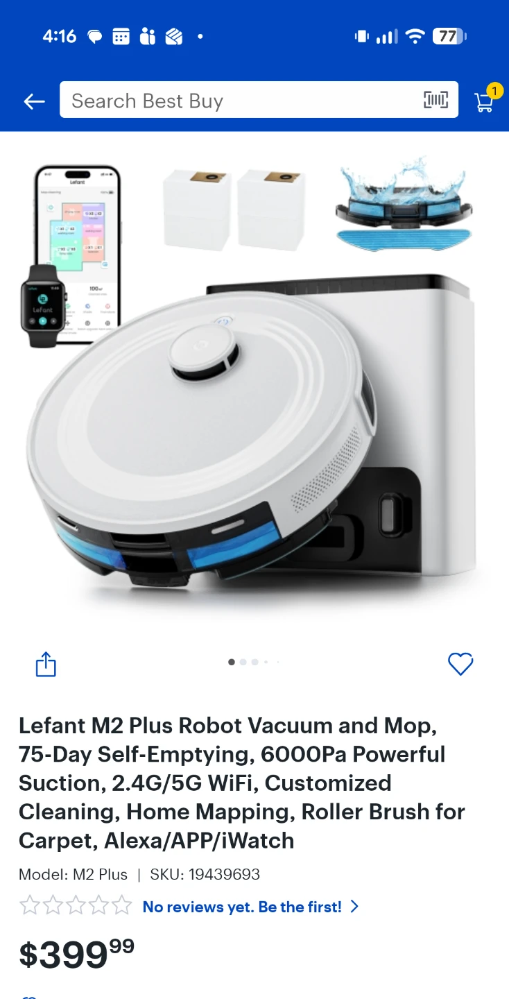 Lefant M2 Plus Robot Vacuum and Mop - photo 2