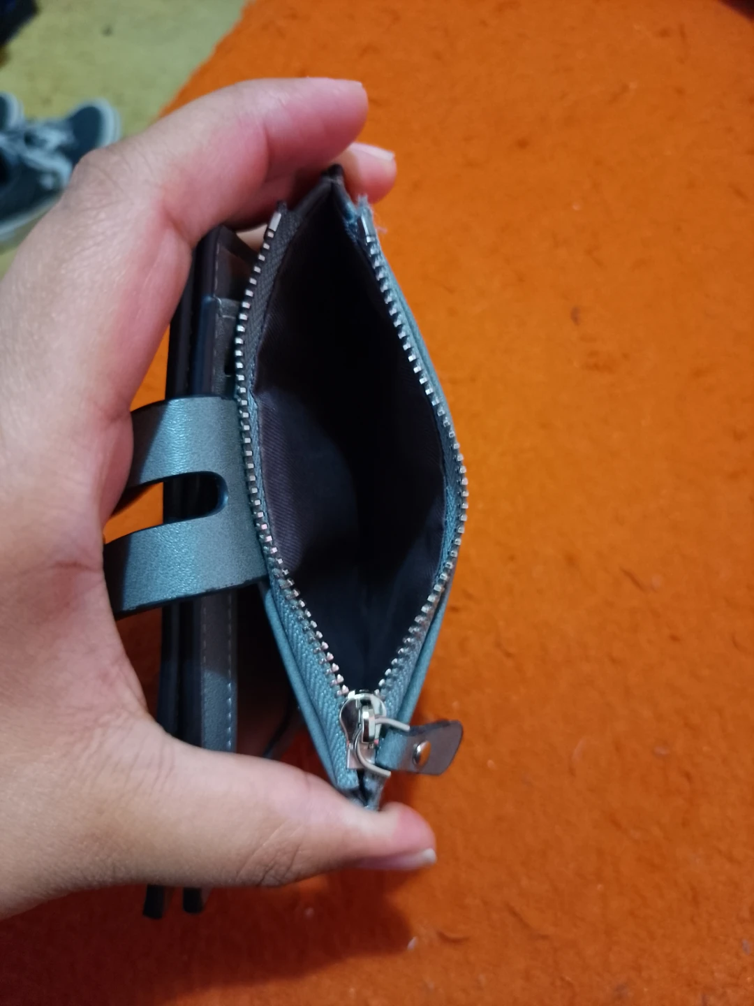 Grey Bifold Wallet with Zipper Coin Pouch - photo 4
