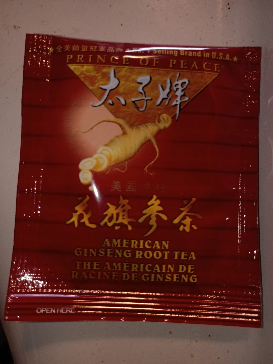 Prince of Peace American Ginseng Root Tea Bags
