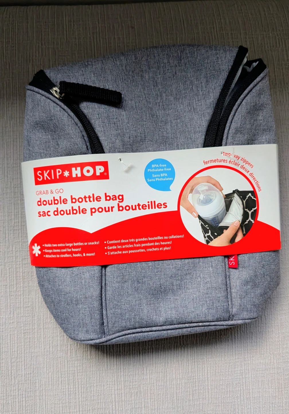 Brand New with Tags Skip Hop Grab & Go Double Bottle Bag