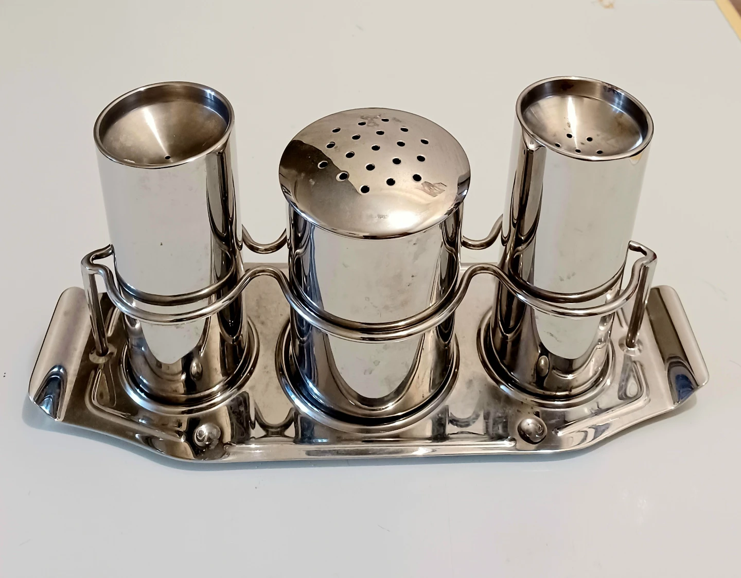 Art Deco Large Stainless Set of 4 Pcs