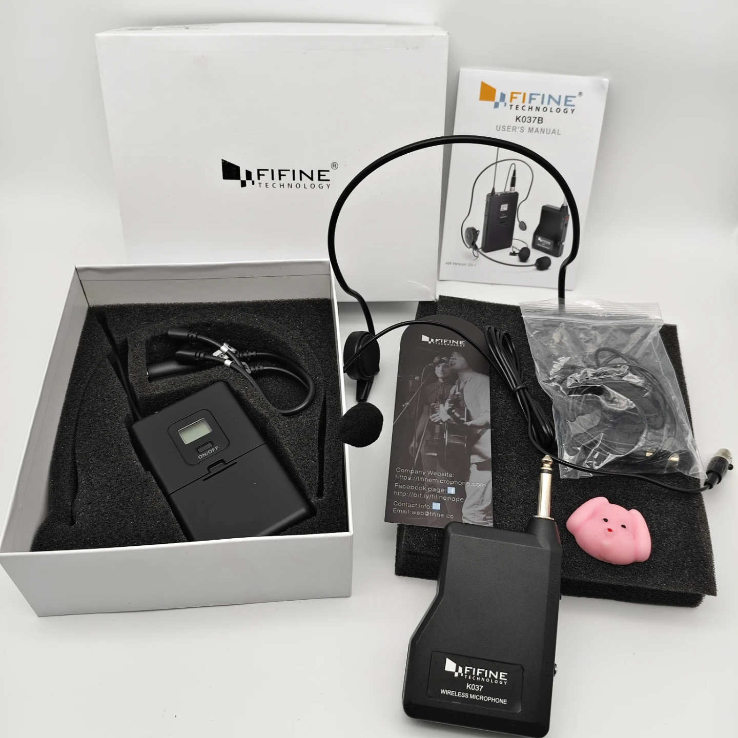 Fifine K037B Wireless Microphone System