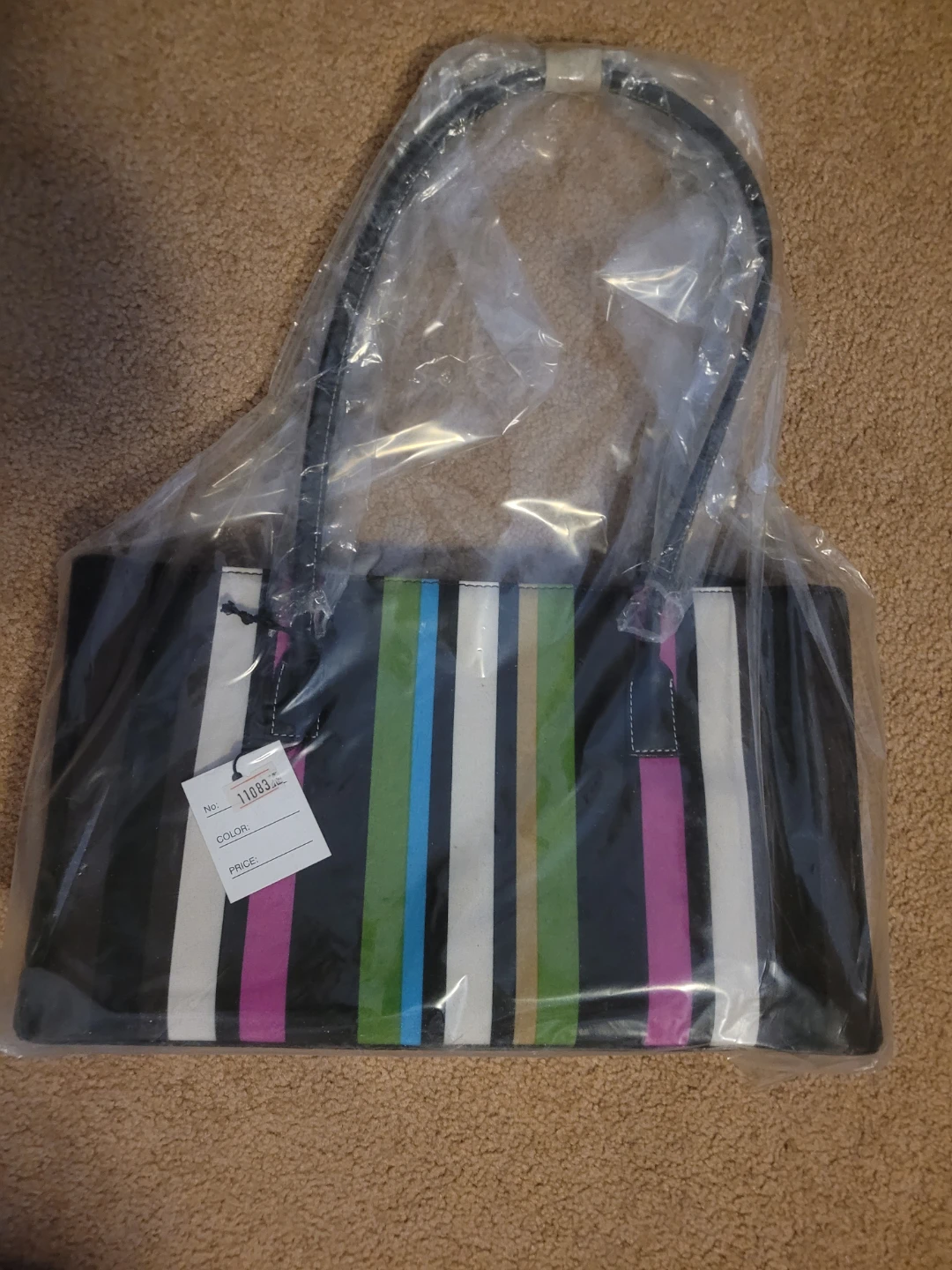 Striped Tote Bag