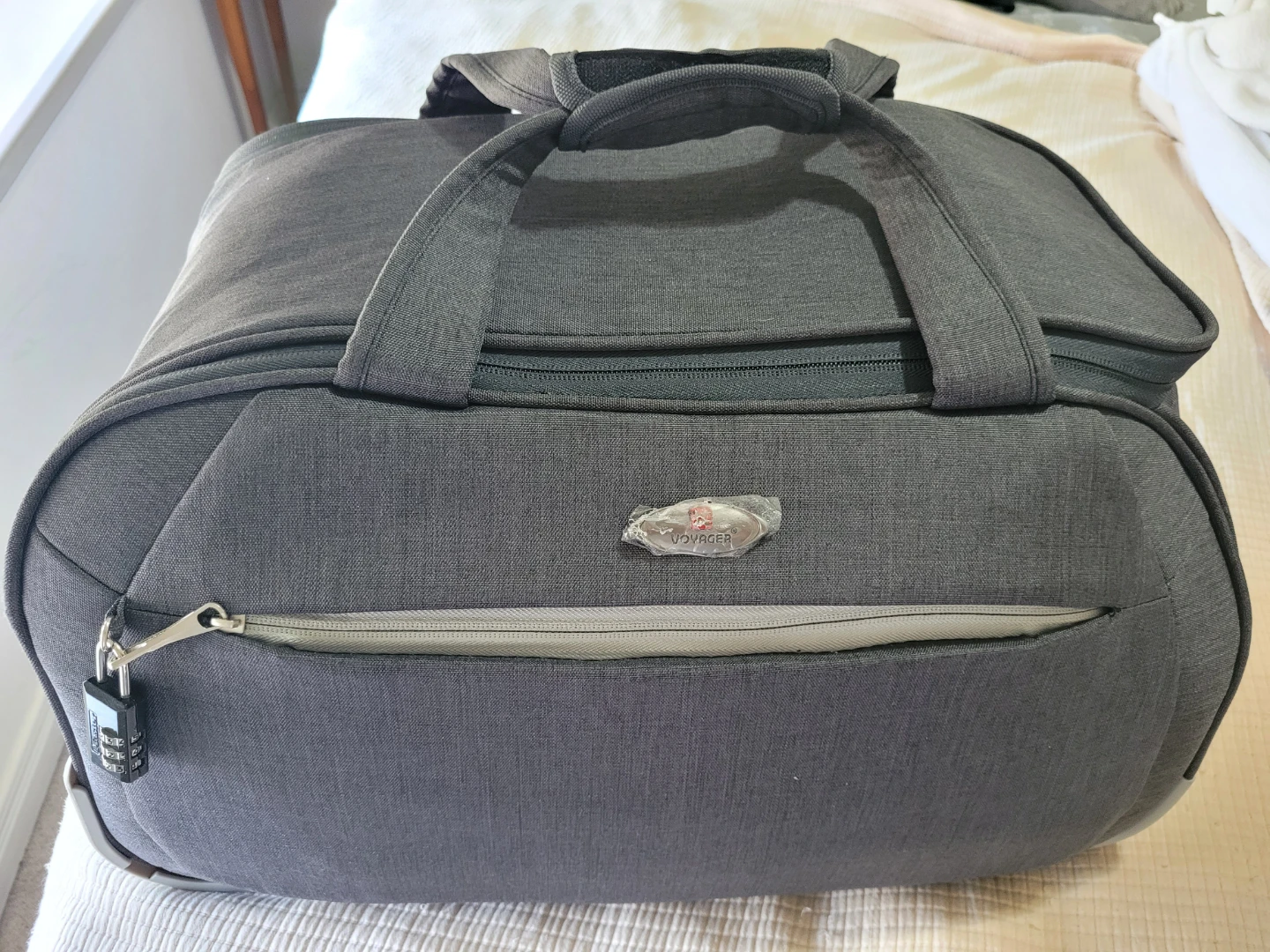 Grey Voyager Duffel Bag with Wheels - photo 2