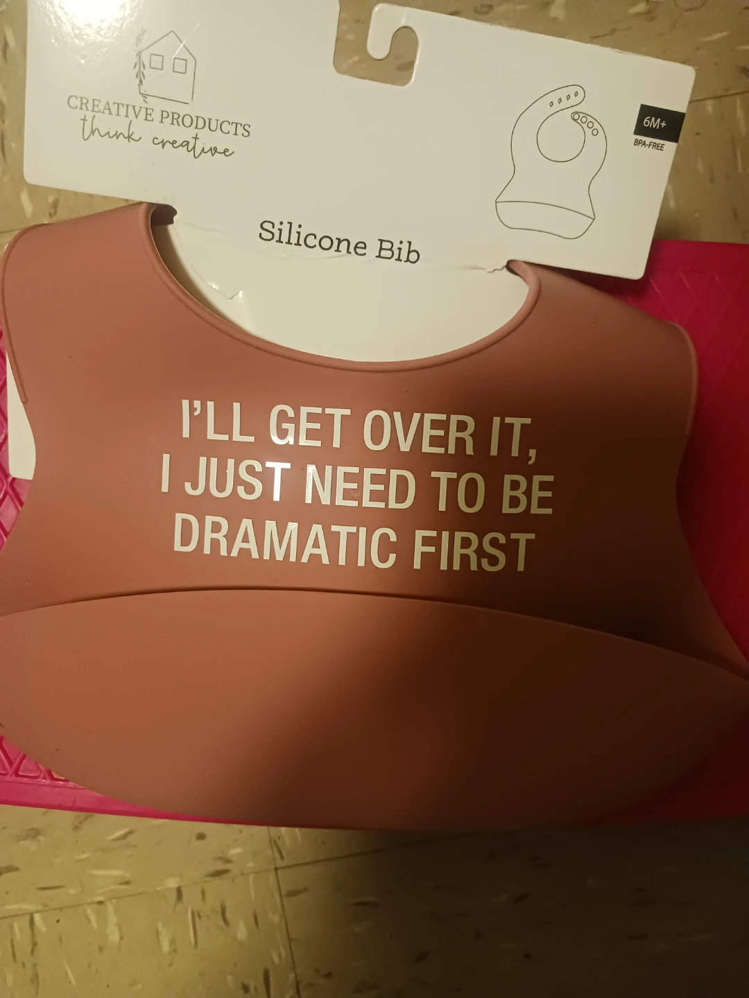 🧡 Creative Products Think Creative Silicone Bib - 6M+