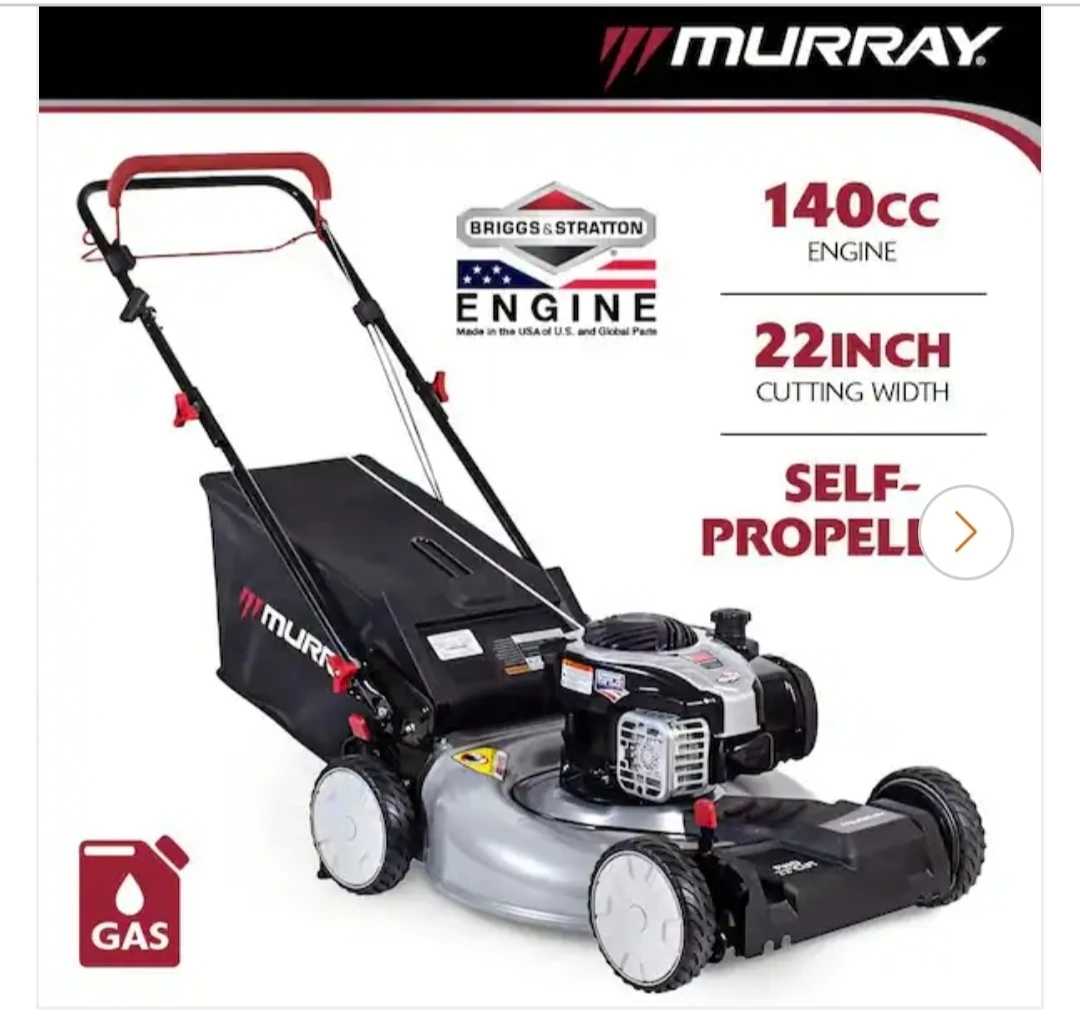 Murray 22" 2-in-1 Self Propelled Lawn Mower 140cc - photo 2