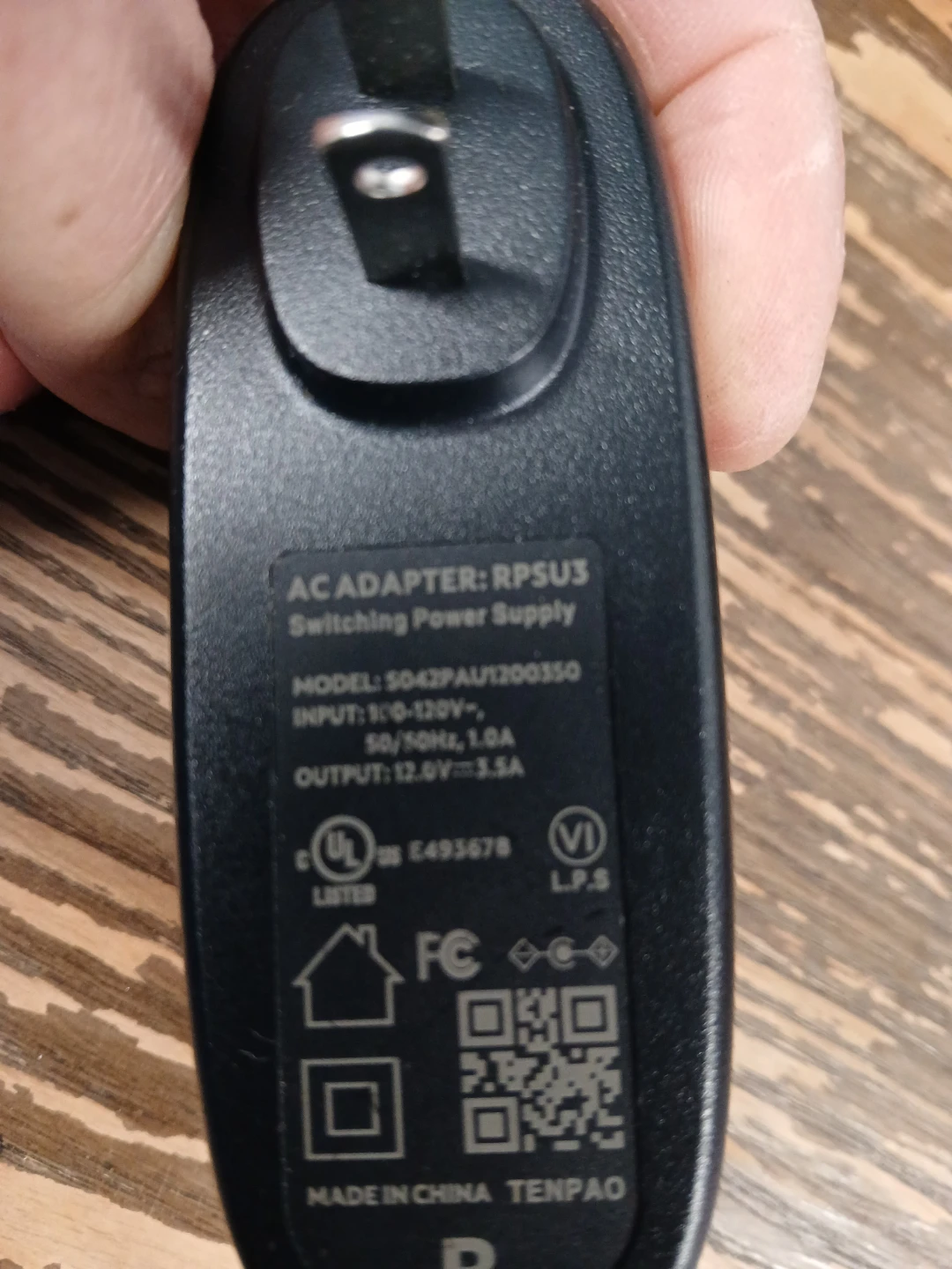 AC ADAPTER: RPSU3 Switching Power Supply 12.0V 3.5A - photo 2
