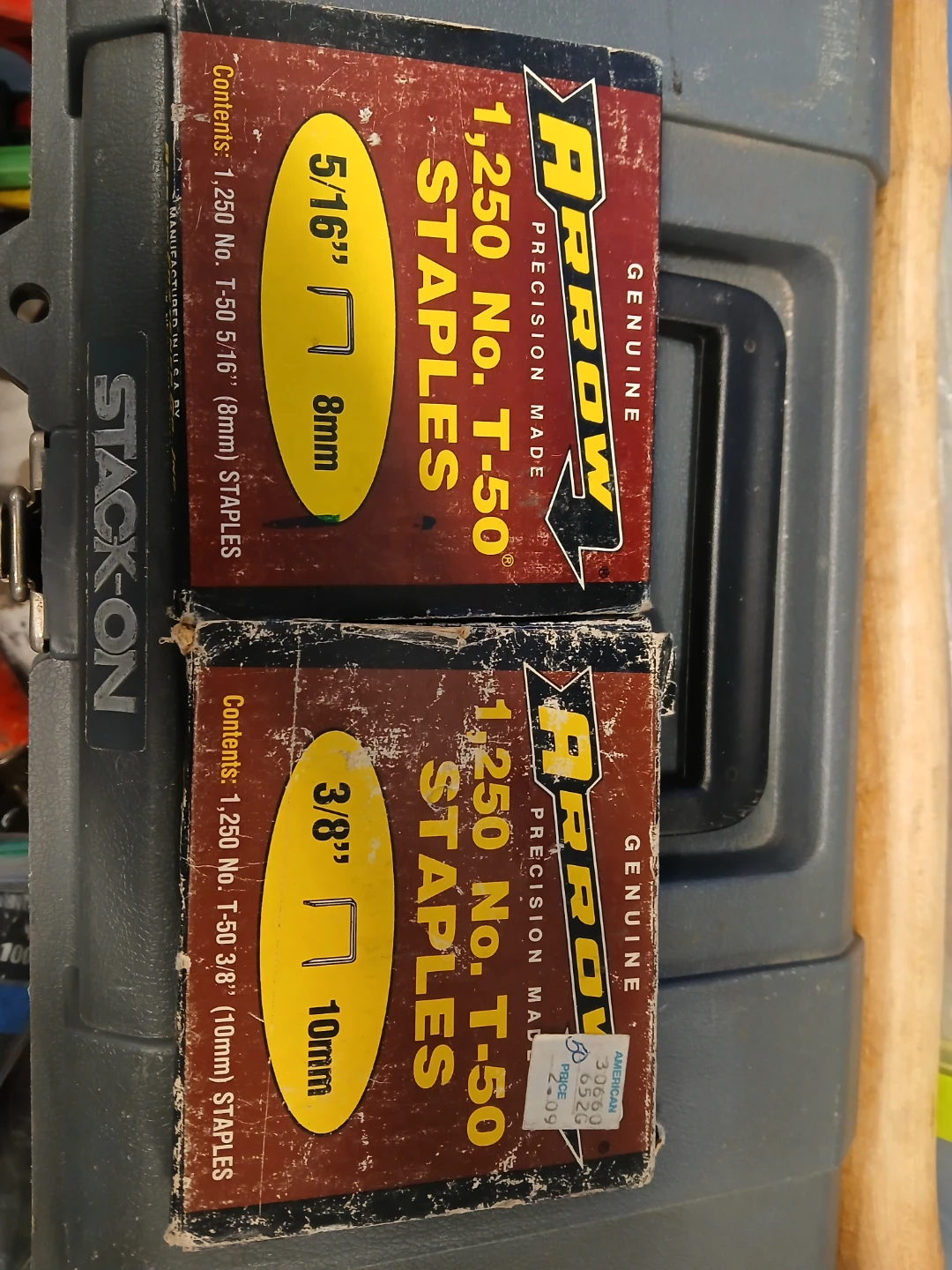 Arrow 1,250 No. T-50 Staples (8mm & 10mm)