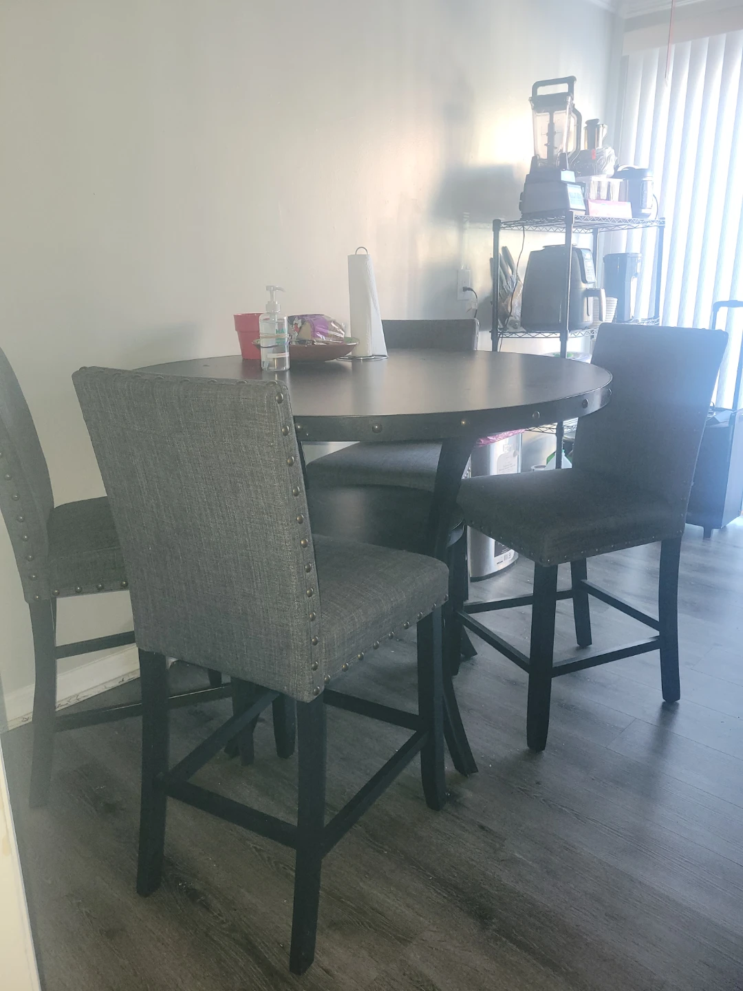 Round Dining Table with 4 Chairs - photo 2