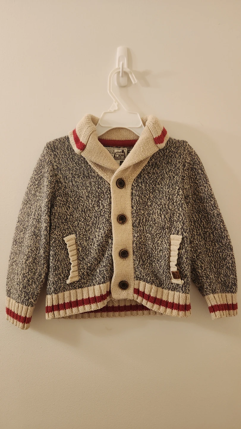 Roots Cabin Boys Cardigan Size 3T