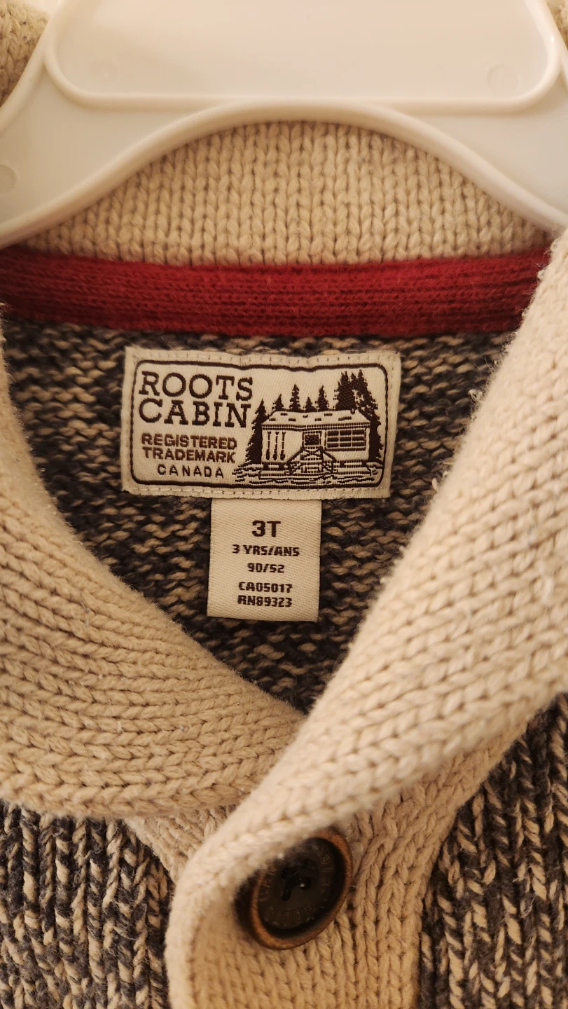 Roots Cabin Boys Cardigan Size 3T - photo 4