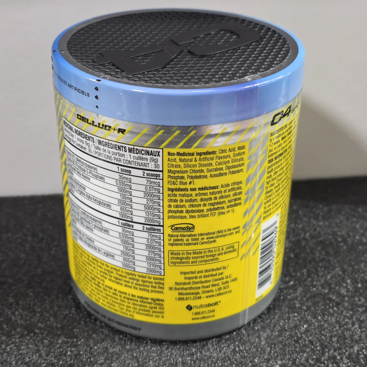 C4 Sport Blue Raspberry Pre-Workout Supplement 270g - photo 2