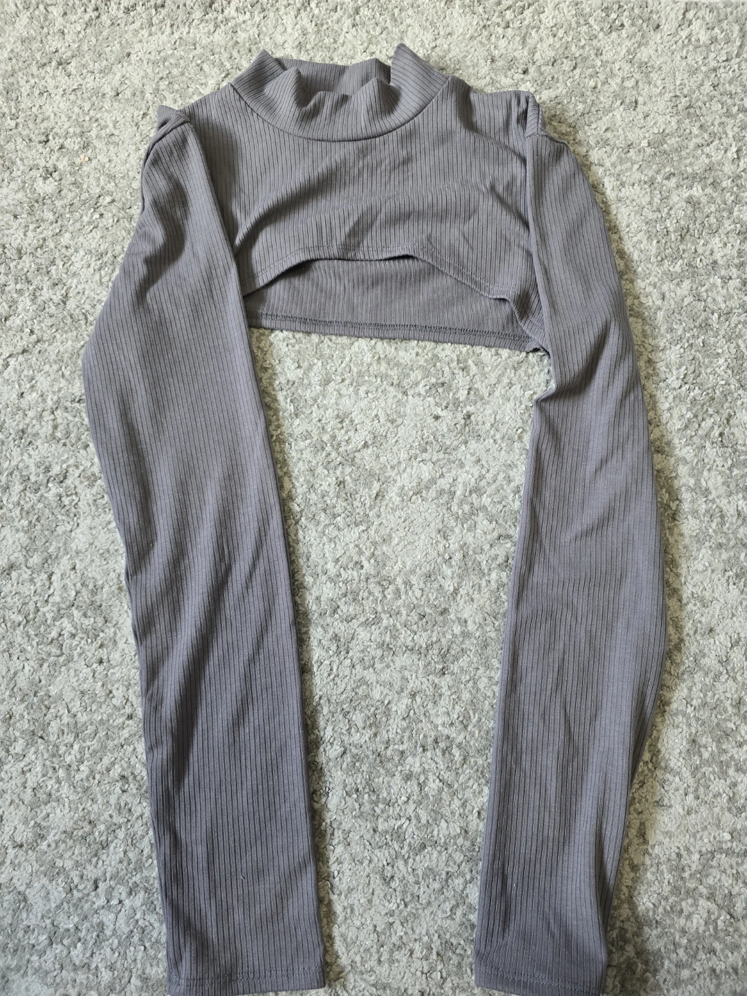 2 Piece Women's Grey Ribbed Jumpsuit - photo 3