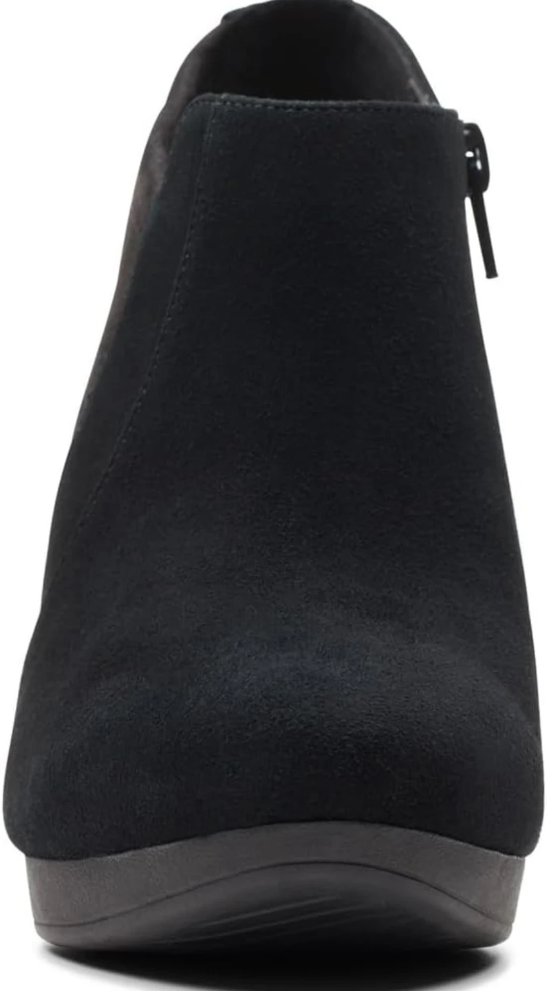 Clarks Collection Black Suede Heeled Ankle Boots - photo 3