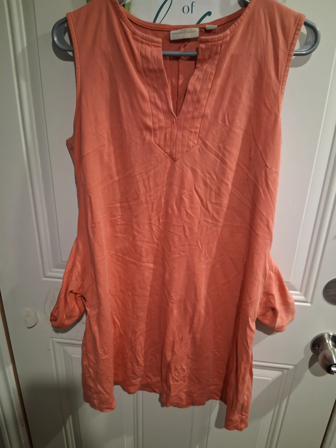 Coral Sleeveless Tunic Dress - photo 2