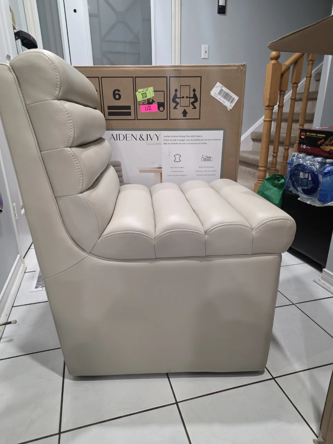 2 x Aiden & Ivy Leather Armchair - photo 5