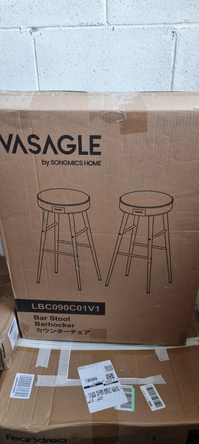VASAGLE Bar Stool Barhocker Set by Songmics Home
