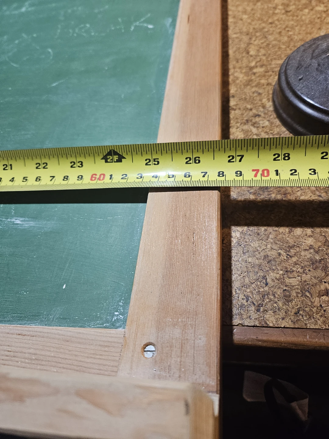 Vintage Green Chalkboard with Wooden Frame - photo 3