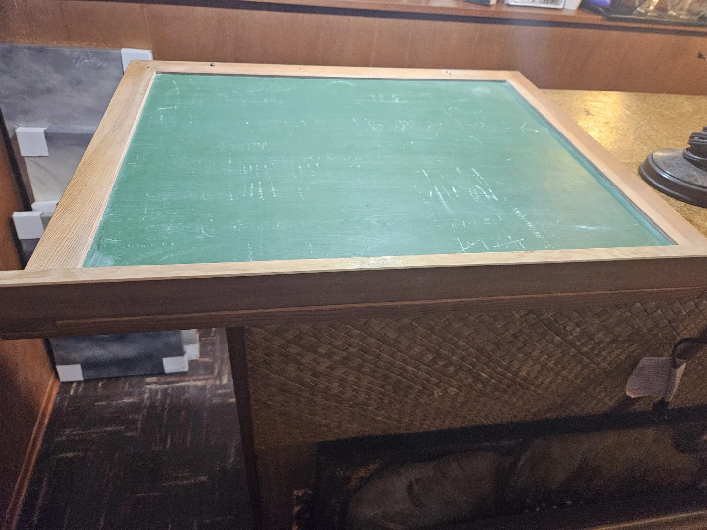 Vintage Green Chalkboard with Wooden Frame - photo 4