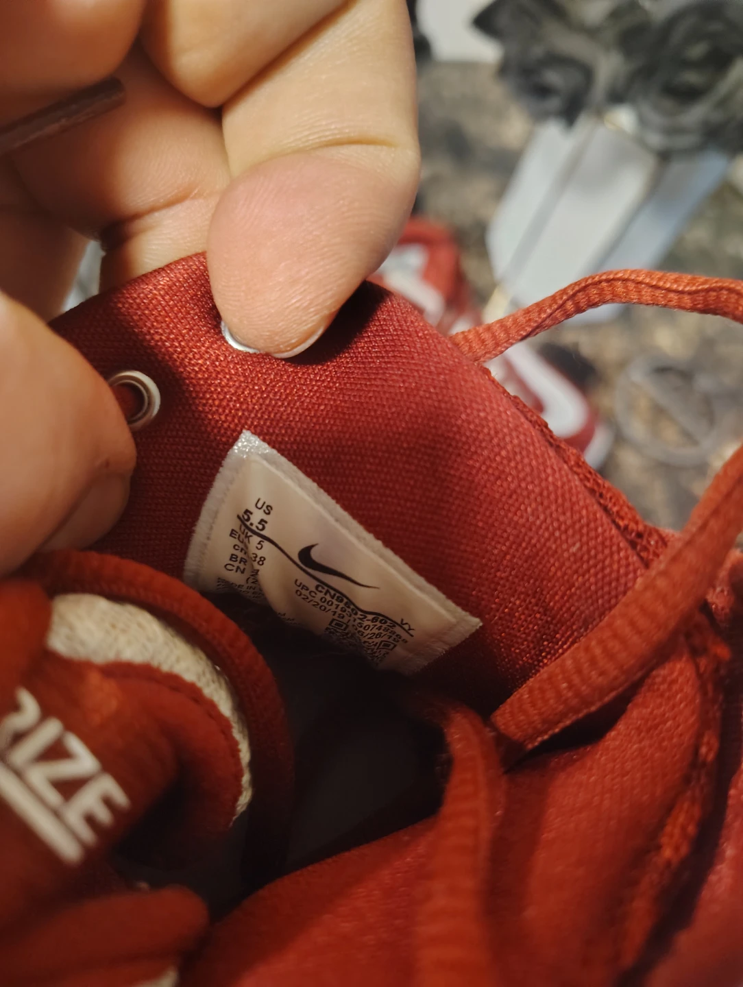Nike Red Basketball Shoes - photo 3