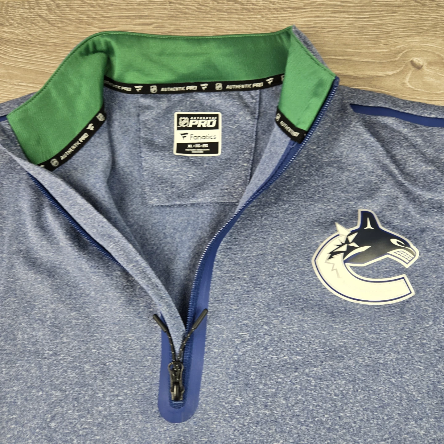 Vancouver Canucks heathered blue mens XL - photo 3