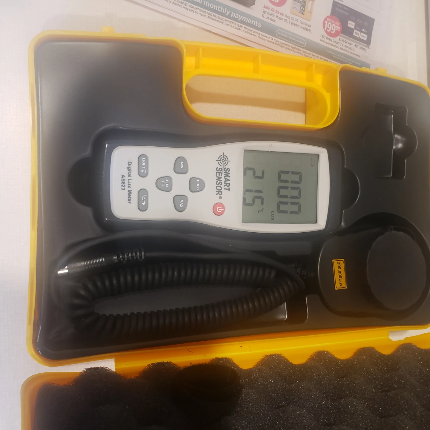Smart Sensor AS823 Digital Lux Meter - photo 3