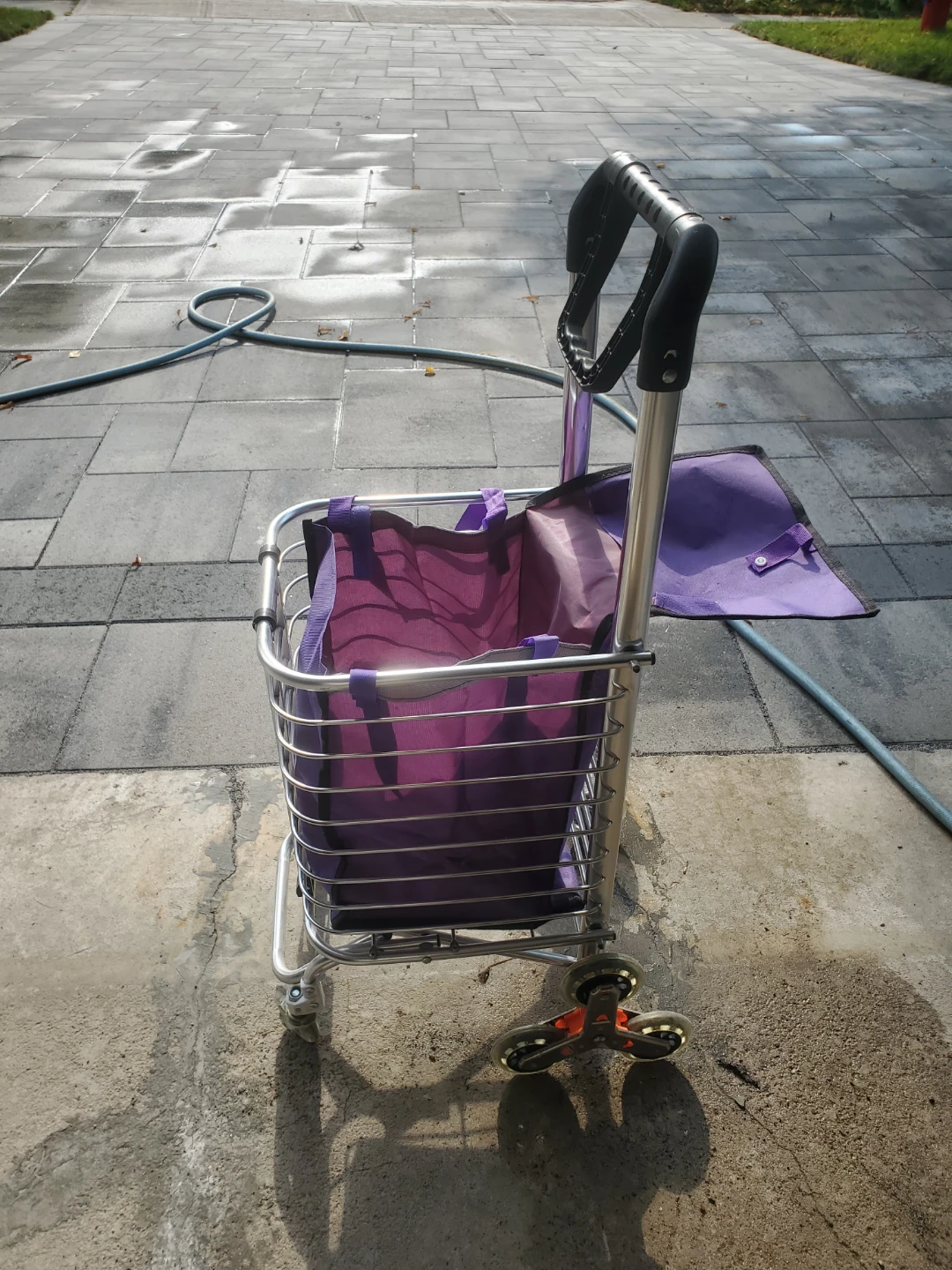 Purple Shopping Cart Trolley with Handle