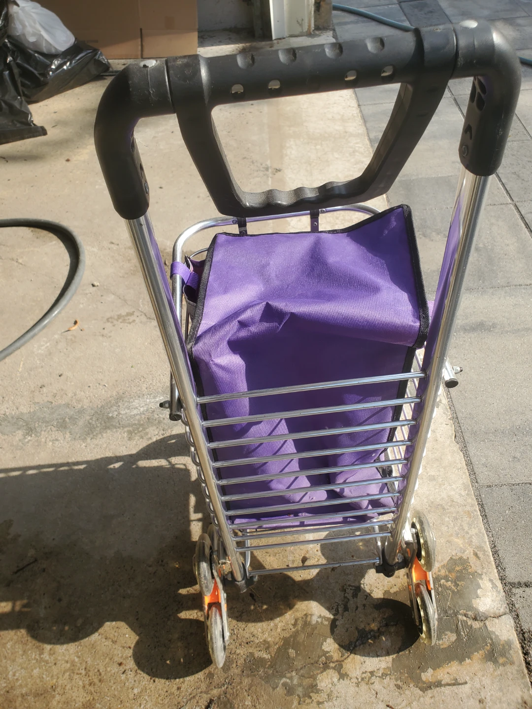 Purple Shopping Cart Trolley with Handle - photo 5