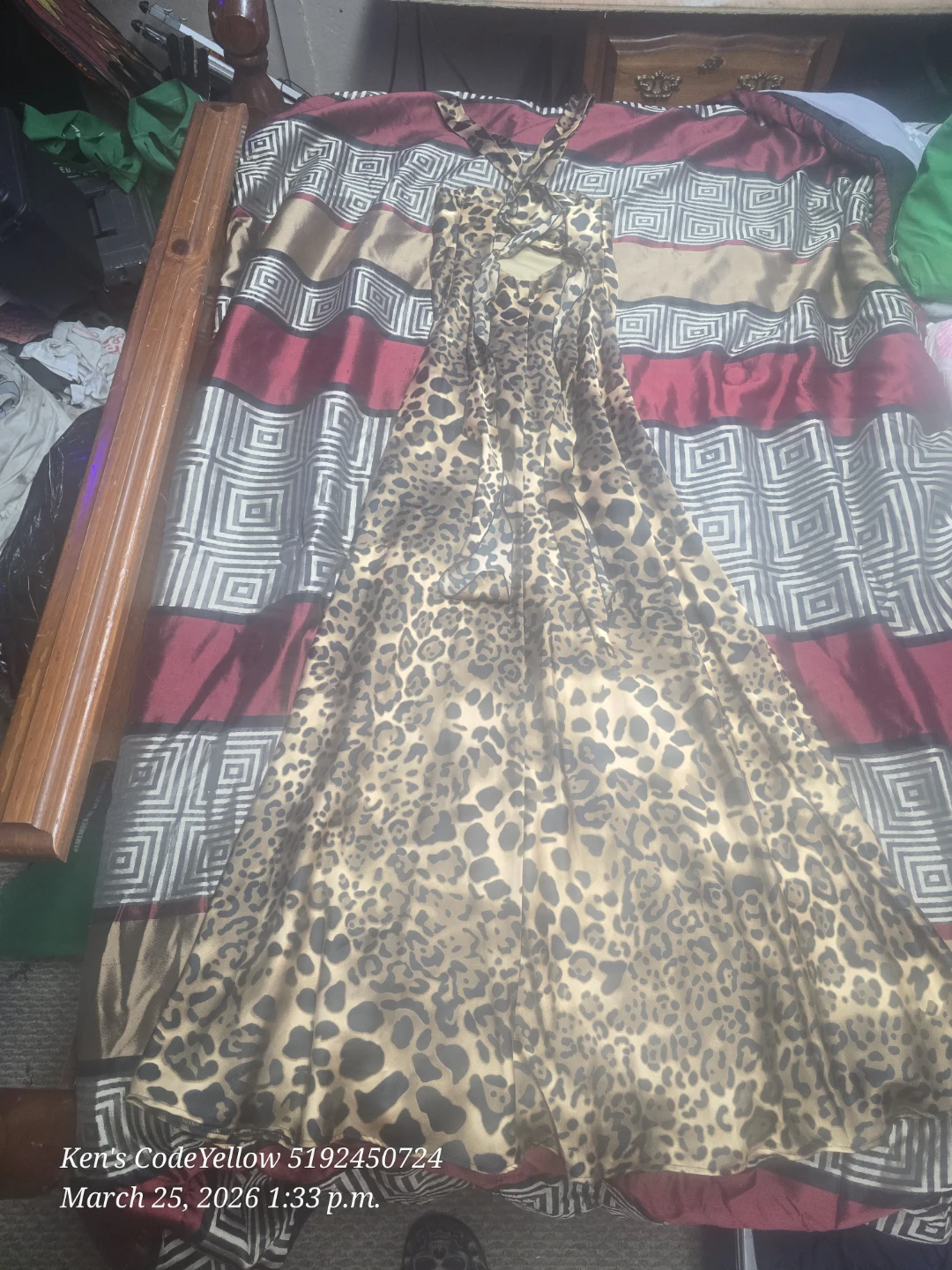 Jessica McClintock Leopard Print Maxi Dress - photo 3