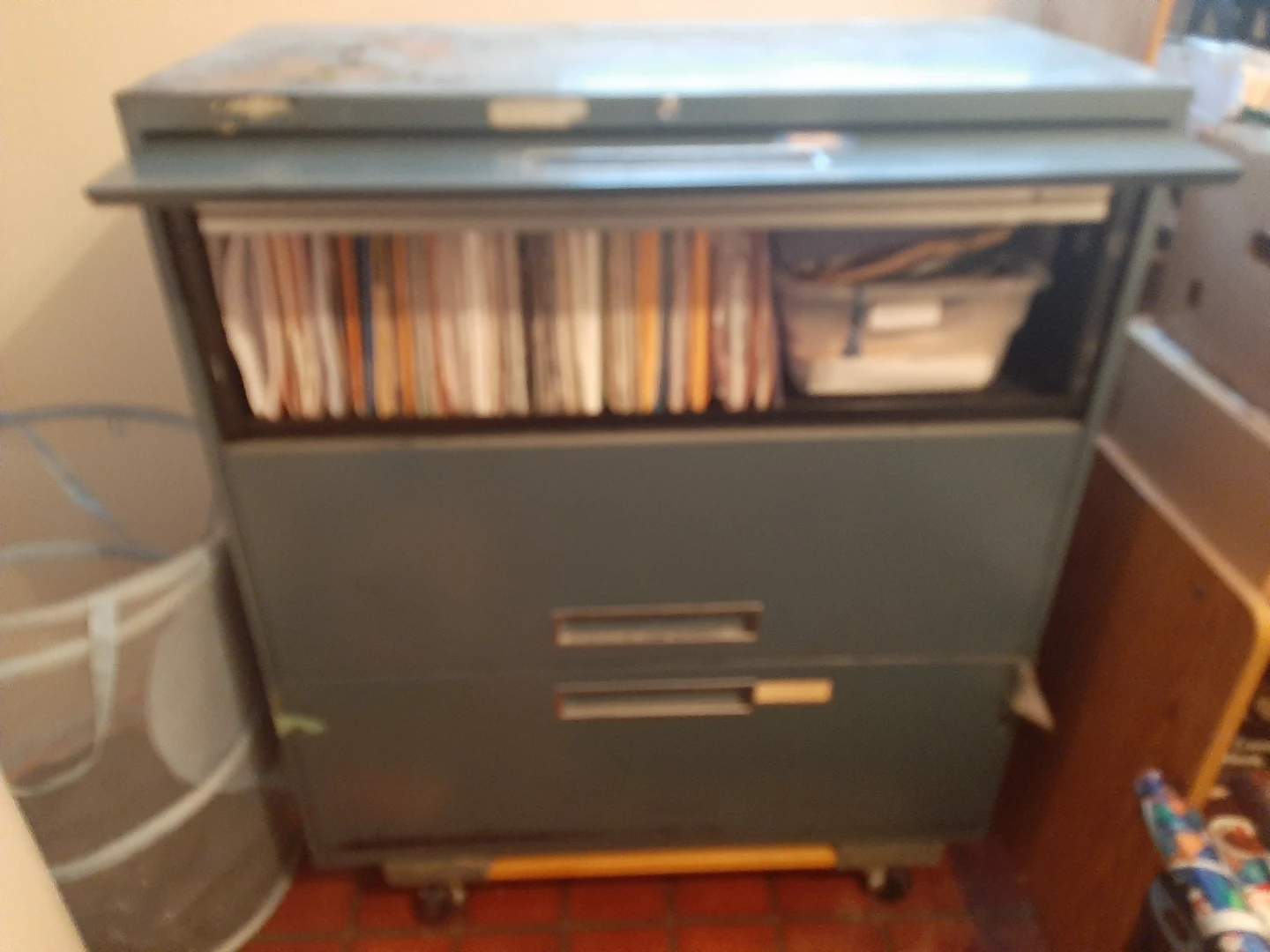 Grey 3-Drawer Filing Cabinet
