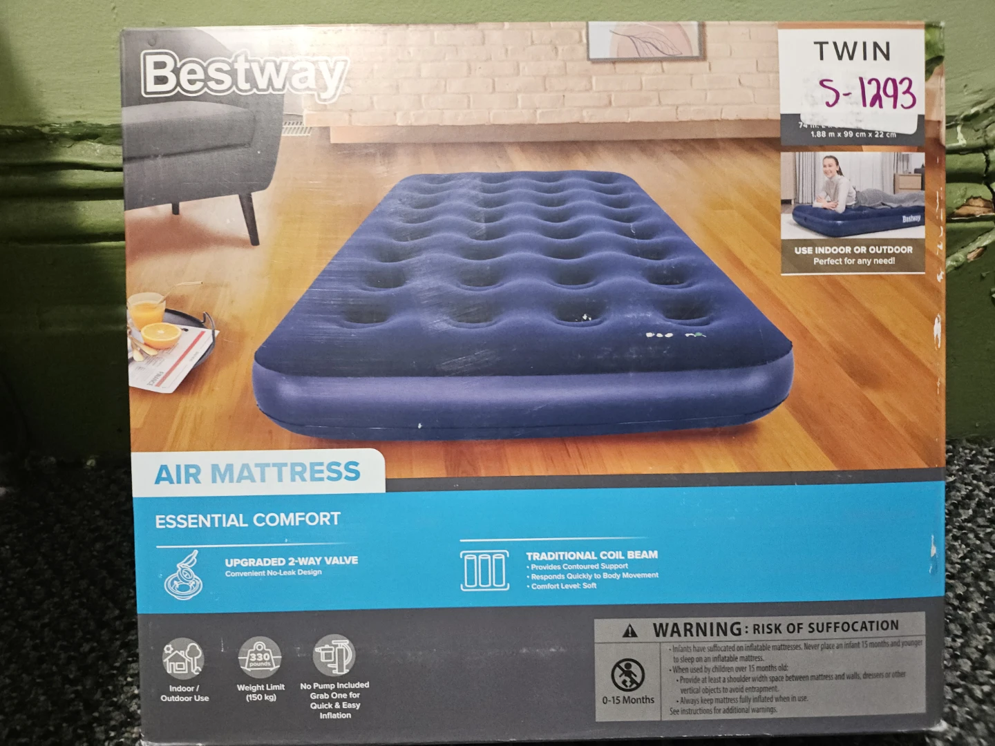 Bestway Twin Air Mattress with Pump