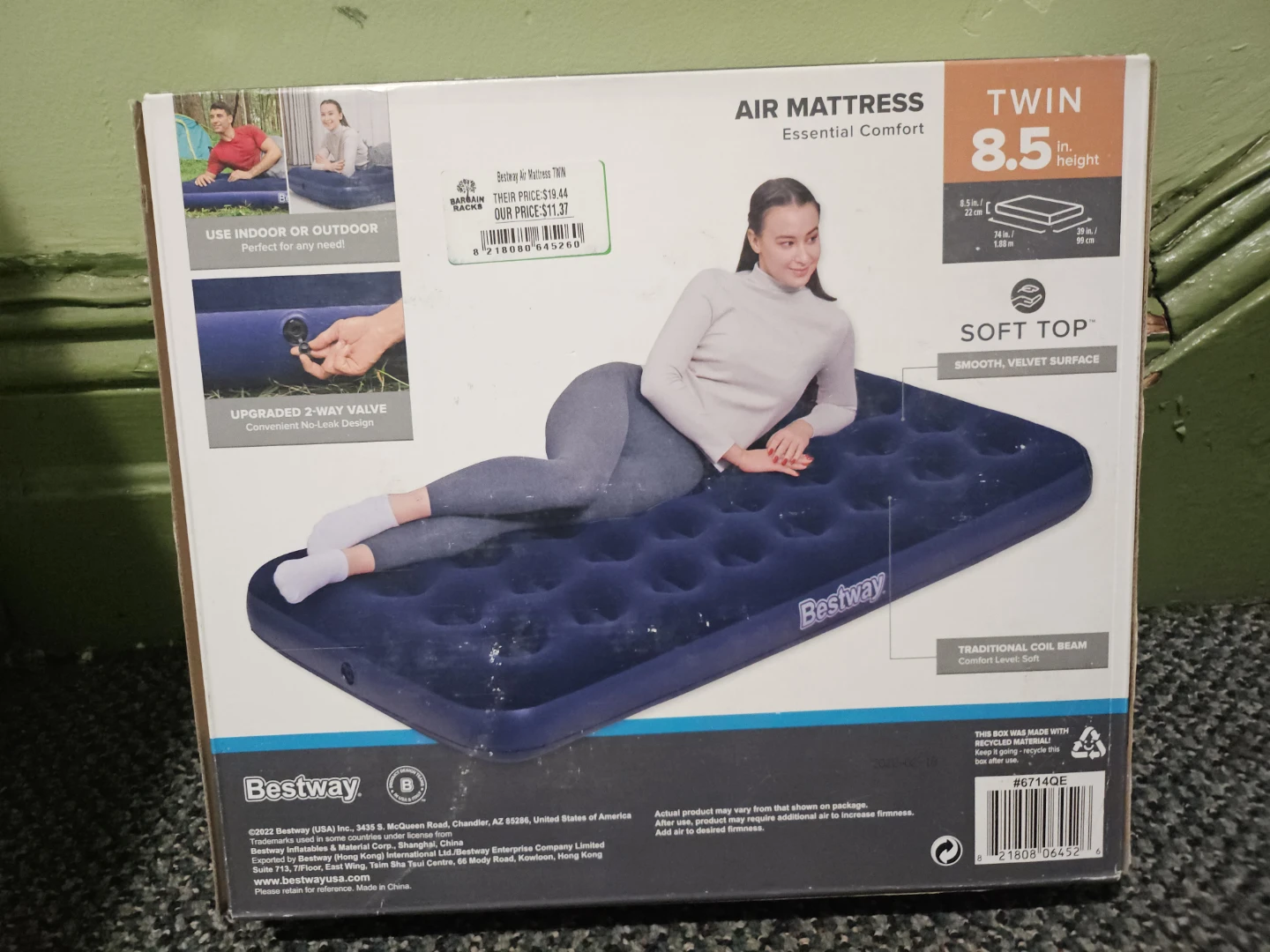 Bestway Twin Air Mattress with Pump - photo 2