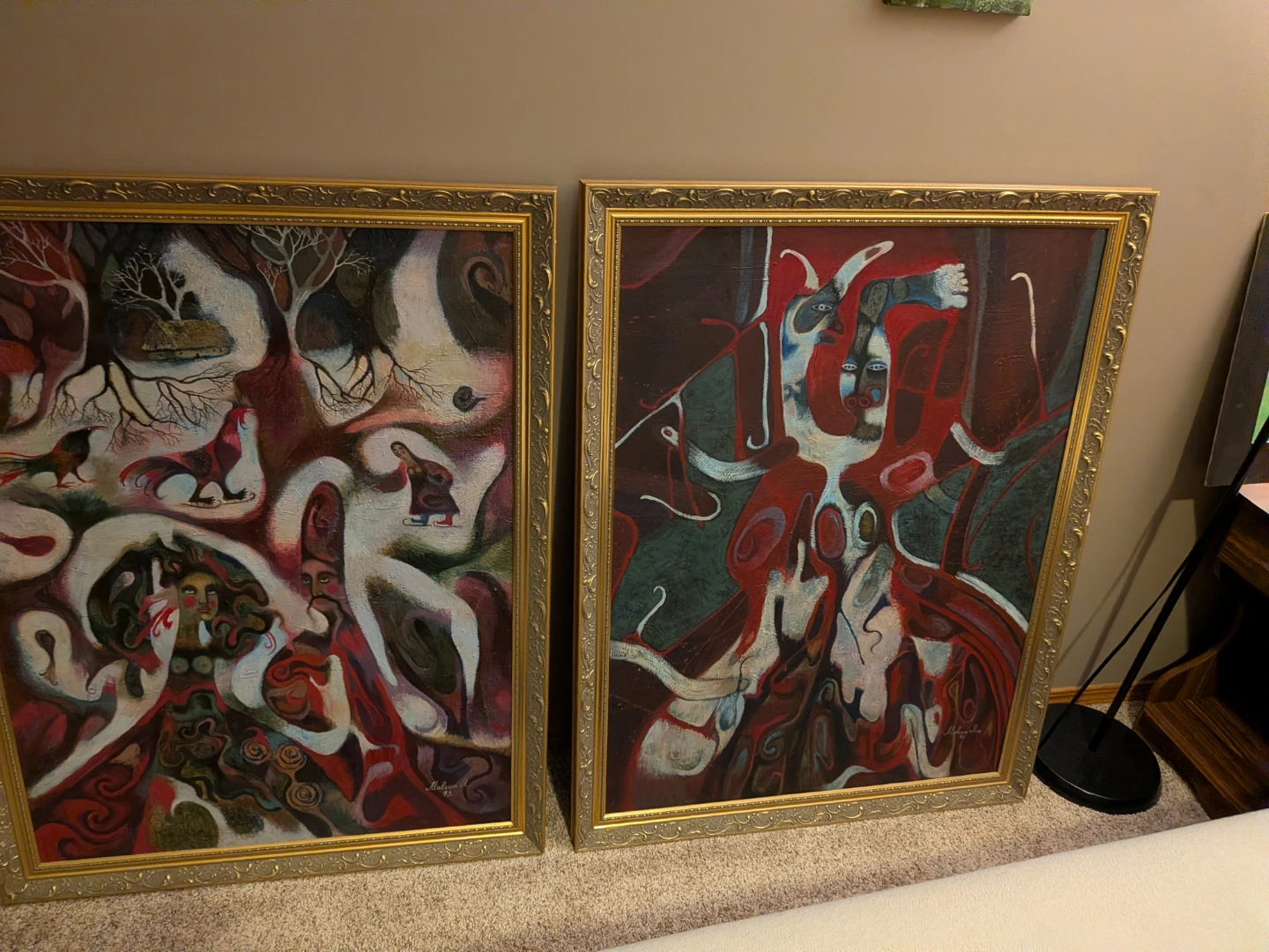 Original Framed Paintings (Set of 2)