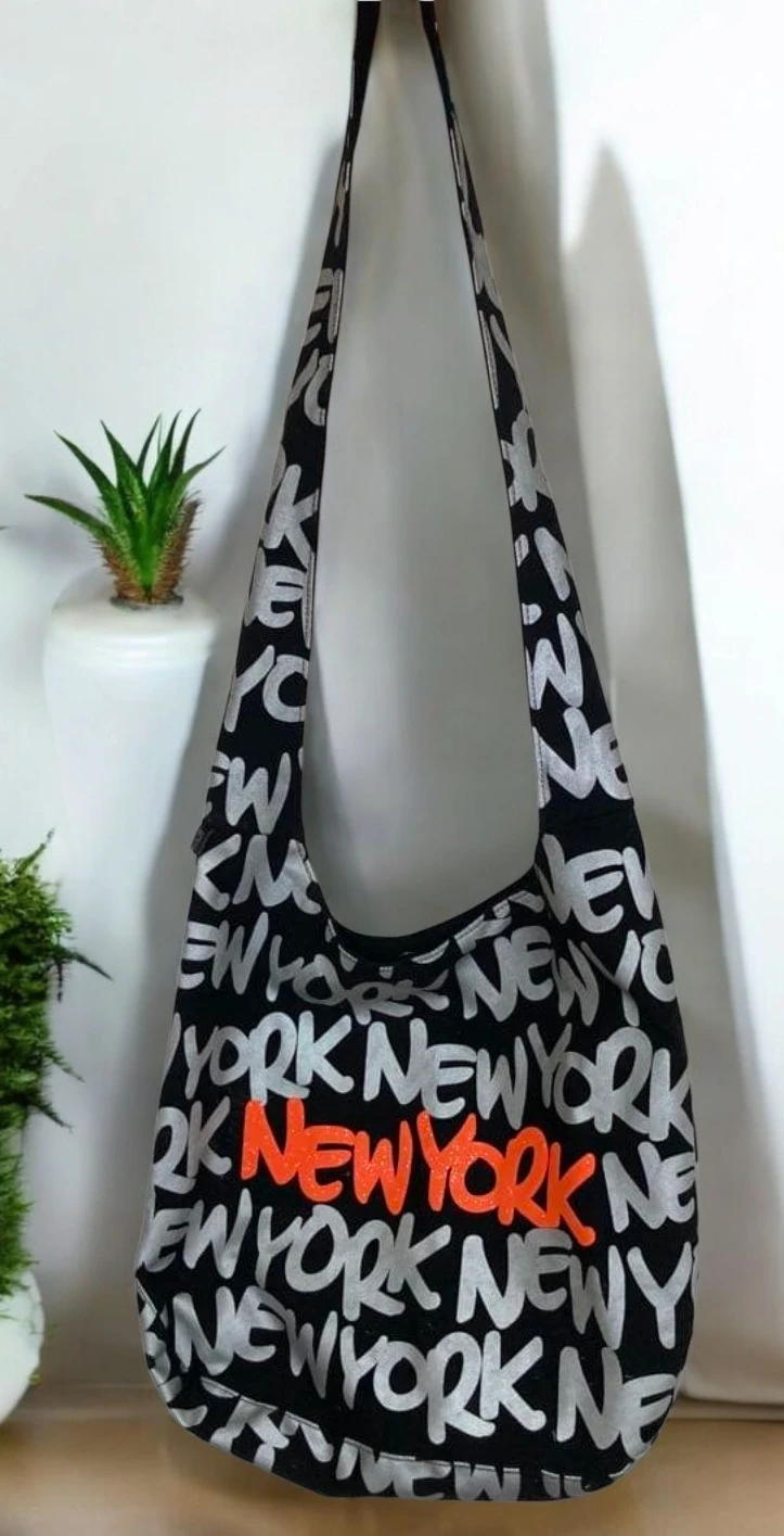 Robin Ruth New York hobo crossbody tote bag canvas exterior