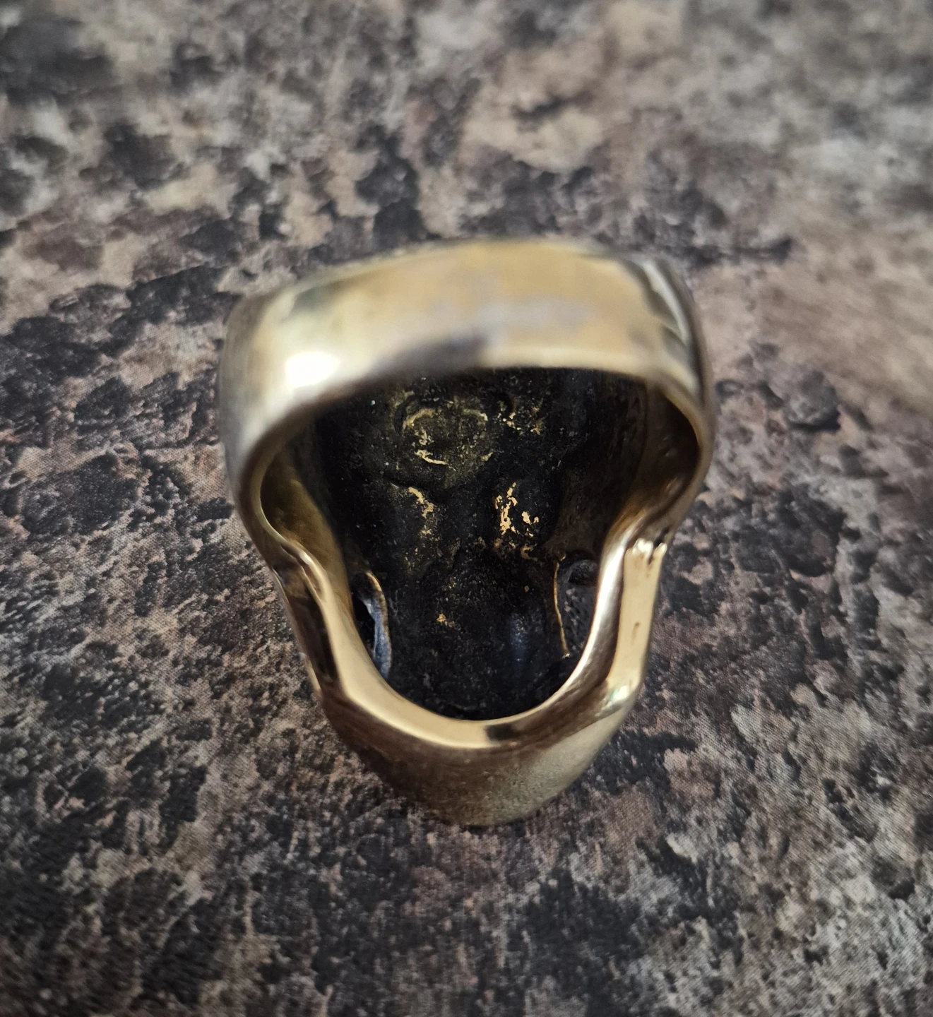 Skull Ring with Red Gemstone Eyes - photo 4