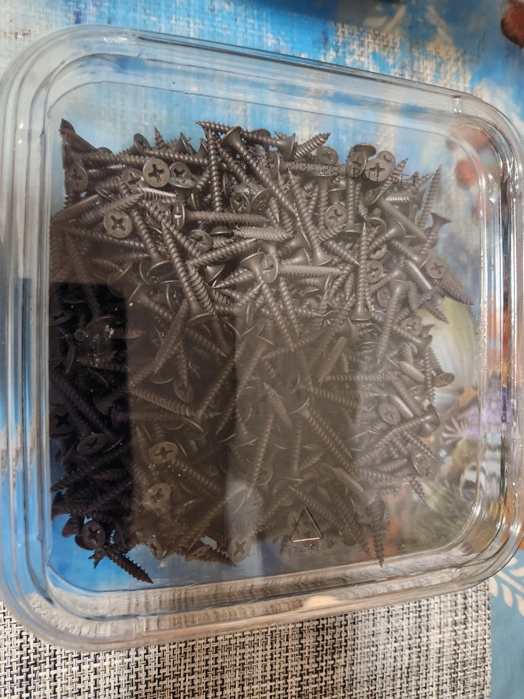 Box of Black 1 1/4" drywall Screws approximately 2.5 lbs