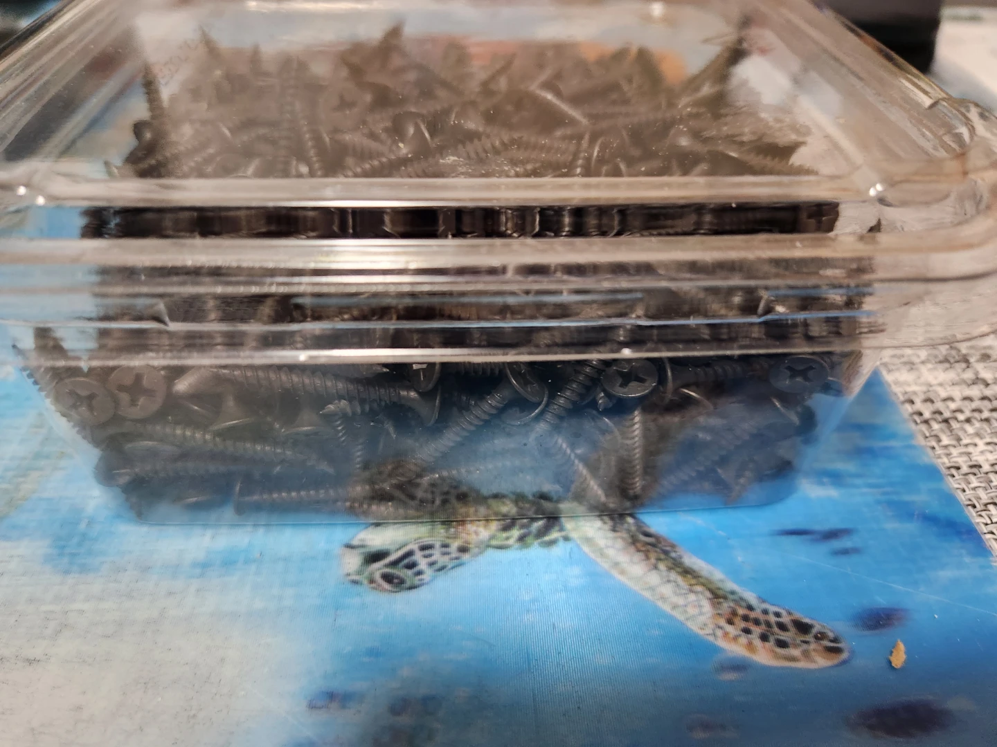 Box of Black 1 1/4" drywall Screws approximately 2.5 lbs - photo 2