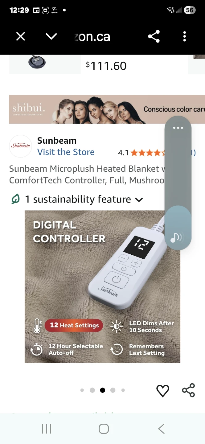 Sunbeam Microplush Heated Blanket - Full Size - photo 4