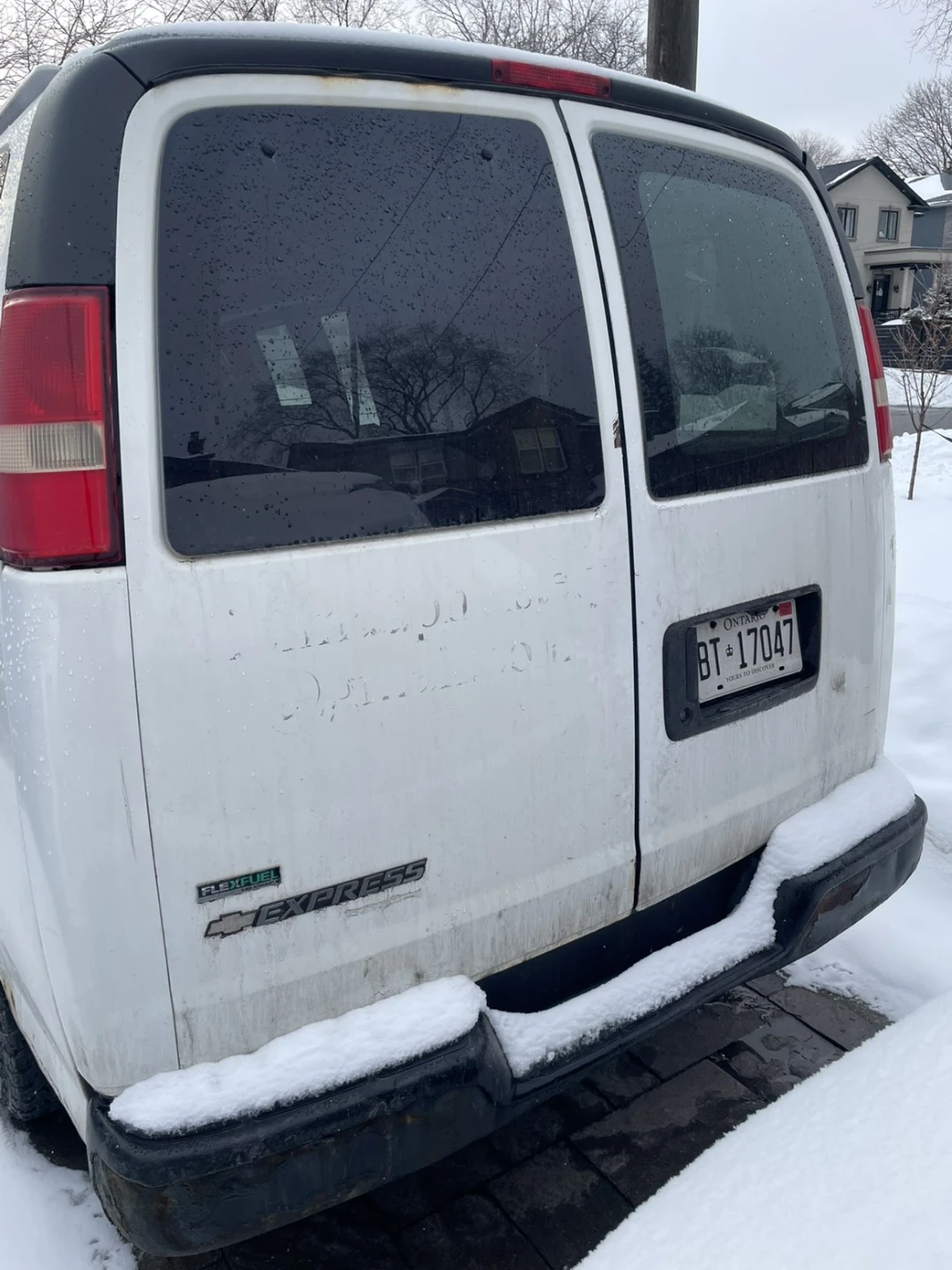 White Chevrolet Express Cargo Van - photo 2
