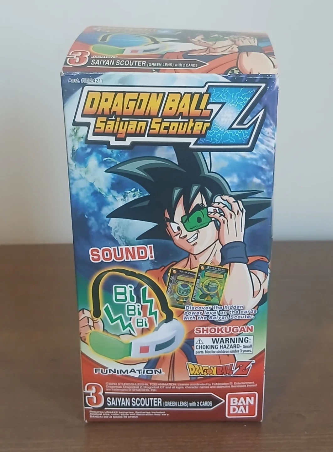 Dragon Ball Z Saiyan Scouter Toy with 2 Cards