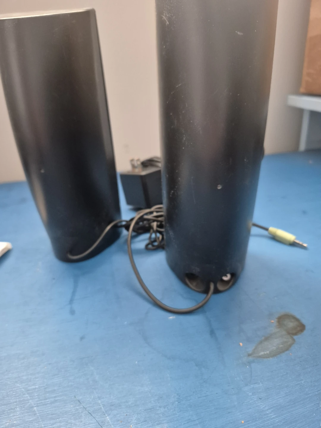 Black PC Speakers with Power Adapter
