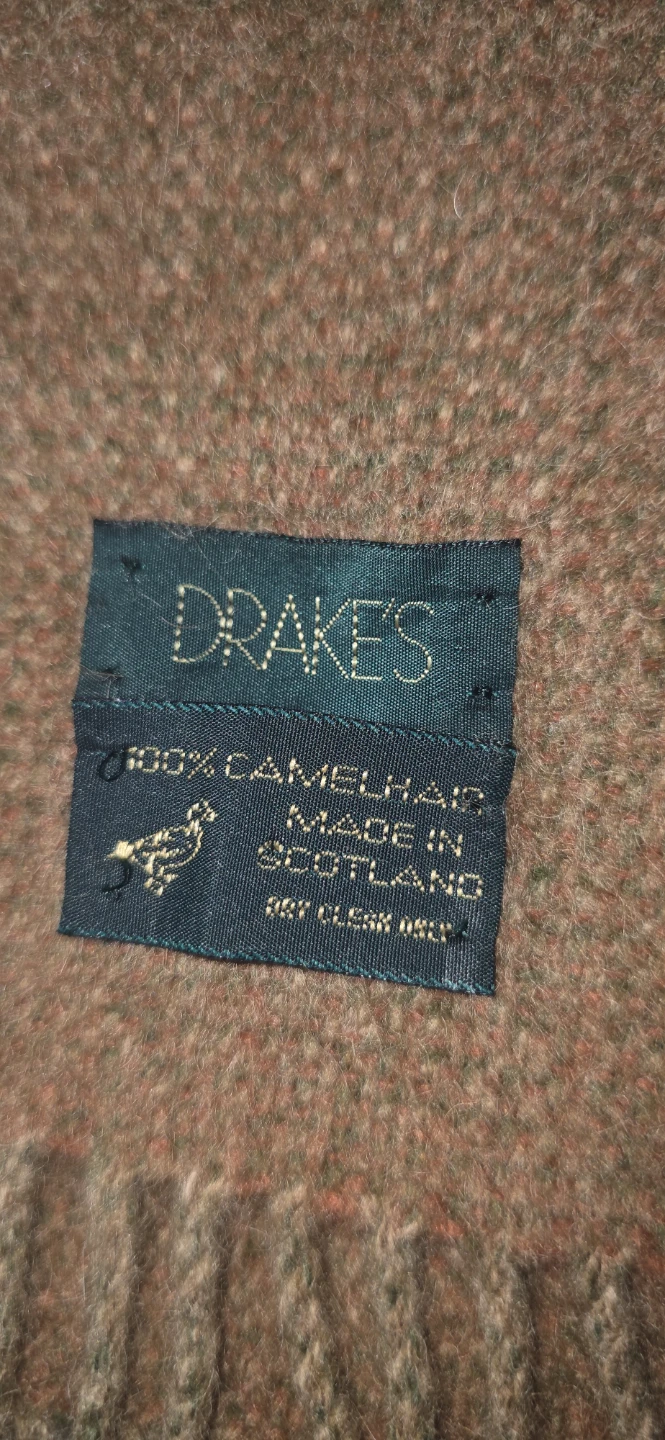 Vintage Drake's London Camel Hair Scarf - photo 2